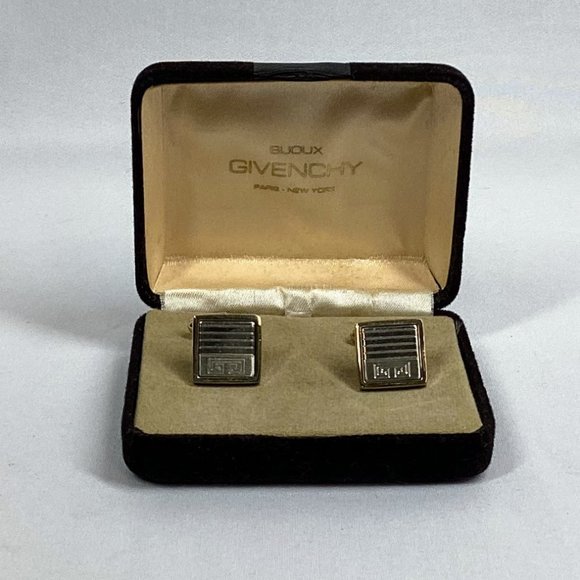 Givenchy Accessories Vintage Givenchy Mens Gold Silver Logo